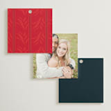 "Gilded Tapestry" - Wedding Favor Tags in Midnight Garden by Simona Camp - Back of Card Options