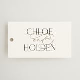 "Idyllic" - Wedding Favor Tags in Sugar by Jessica Williams - Front