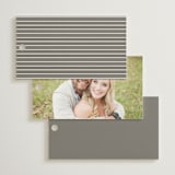 "Simple Lines" - Wedding Favor Tags in Snow by Michelle Taylor - Back of Card Options