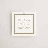 "Regal" - Wedding Favor Tags in Porcelain by Nicole Walsh - Front