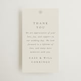 "Illusion" - Wedding Favor Tags in Sand by Jackie Mangiolino - Front