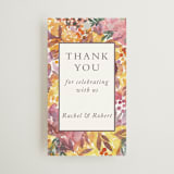 "Autumn flowers" - Wedding Favor Tags in Amber by Alexandra Dzh - Front