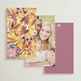 "Autumn flowers" - Wedding Favor Tags in Amber by Alexandra Dzh - Back of Card Options