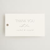 "Bellino" - Wedding Favor Tags in Snow by AK Graphics - Front