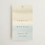 "Contemplate" - Wedding Favor Tags in Sand by Janean Hinger - Front