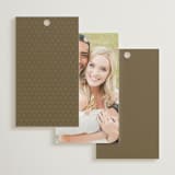 "Simple Art Nouveau" - Wedding Favor Tags in Cream by Katie Zimpel - Back of Card Options