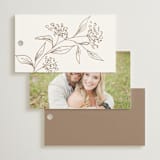 "Monogrammed" - Wedding Favor Tags in Taupe by Chris Griffith - Back of Card Options