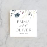 "Violet Cascade" - Wedding Favor Tags in Violet by Nicoletta Savod - Front