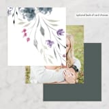 "Violet Cascade" - Wedding Favor Tags in Violet by Nicoletta Savod - Back of Card Options