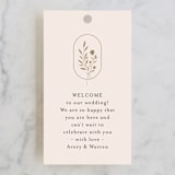 "Everlasting" - Wedding Favor Tags in Latte by Jennifer Postorino - Front