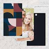 "Abstract Jewels" - Wedding Favor Tags in Noir by Maria Alou - Back of Card Options