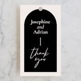 "view to behold" - Wedding Favor Tags in Onyx by letterfix - Front