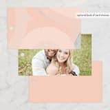 "Marbled Arch" - Wedding Favor Tags in Peach by Anna Elder - Back of Card Options