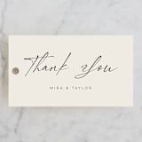 "Modernline" - Wedding Favor Tags in Cotton by April Astudillo - Front