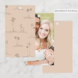 "Sunset Beach" - Wedding Favor Tags in Sand by Owl and Toad - Back of Card Options