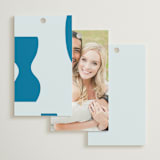 "Juniper" - Wedding Favor Tags in Capri by Blustery August - Back of Card Options