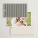 "Etched Frame" - Wedding Favor Tags in Eggshell by Robert and Stella - Back of Card Options