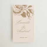 "Idyllic" - Wedding Favor Tags in Petal by Design Lotus - Front