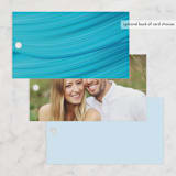 "Marine" - Wedding Favor Tags in Wave by kelli hall - Back of Card Options