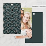 "Arched Pampas" - Wedding Favor Tags in Basil by Kaydi Bishop - Back of Card Options