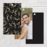 "Garden Blooms" - Wedding Favor Tags in Ivory by Susan Moyal - Back of Card Options