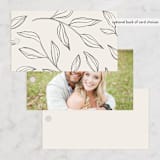 "Violet" - Wedding Favor Tags in Linen by Kelly Schmidt - Back of Card Options