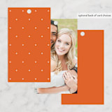 "ampersand names" - Wedding Favor Tags in Carrot by Lori Wemple - Back of Card Options