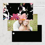 "Beauties" - Wedding Favor Tags in Noir by Lori Wemple - Back of Card Options