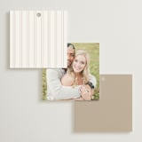 "Framed Monogram" - Wedding Favor Tags in Silk by Kelly Schmidt - Back of Card Options
