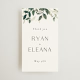 "Garden Serenity" - Wedding Favor Tags in Greenery by Itsy Belle Studio - Front
