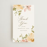 "Jardin" - Wedding Favor Tags in Carnation by Everett Paper Goods - Front
