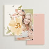 "Jardin" - Wedding Favor Tags in Carnation by Everett Paper Goods - Back of Card Options