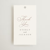 "Eternal" - Wedding Favor Tags in Snow by Kaydi Bishop - Front