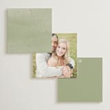 "Canopy" - Wedding Favor Tags in Ivy by Everett Paper Goods - Back of Card Options