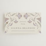 "Deco Nouveau" - Wedding Favor Tags in Vanilla by Lori Wemple - Front