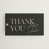 "The Arc" - Wedding Favor Tags in Truffle by Vera Lim - Front