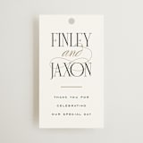 "Unite" - Wedding Favor Tags in Opal by Leah Bisch - Front