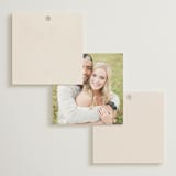 "Modern Corner" - Wedding Favor Tags in Linen by Kelly Schmidt - Back of Card Options