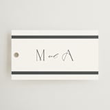 "Chisel" - Wedding Favor Tags in Quartz by Kristie Kern - Front