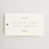 "Ampersand glam" - Wedding Favor Tags in Powder by Creo Study - Front