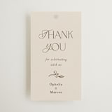 "Ornate Elegance" - Wedding Favor Tags in Ivory by Maria Hilas-Louie - Front