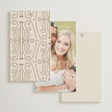 "Ornate Elegance" - Wedding Favor Tags in Ivory by Maria Hilas-Louie - Back of Card Options