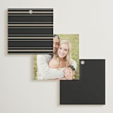 "Timeless Charm" - Wedding Favor Tags in Charcoal by Lucrecia Caporale - Back of Card Options