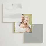 "Brushed Edge" - Wedding Favor Tags in Silk by Kelly Schmidt - Back of Card Options