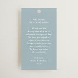 "Polished" - Wedding Favor Tags in Powder Blue by Jennifer Postorino - Front