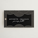 "ionic" - Wedding Favor Tags in Onyx by Lori Wemple - Front