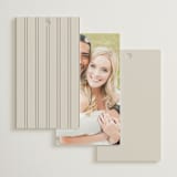 "Bouquet Toss" - Wedding Favor Tags in Smoke by Robert and Stella - Back of Card Options