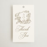 "Rococo" - Wedding Favor Tags in Pearl by Jenna Holcomb - Front