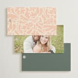 "Nouveau Frame" - Wedding Favor Tags in Sage by GeekInk Design - Back of Card Options
