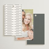 "Minimal Monogram" - Wedding Favor Tags in Granite by Jackie Mangiolino - Back of Card Options